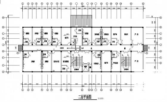 3层医院住院部电气CAD施工图纸(防雷接地系统) - 2