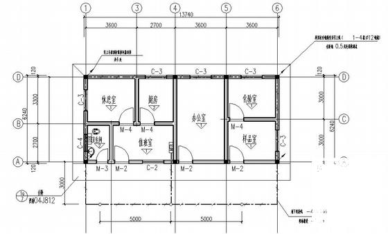 烟花爆竹储存仓库电气设计CAD施工图纸 - 1