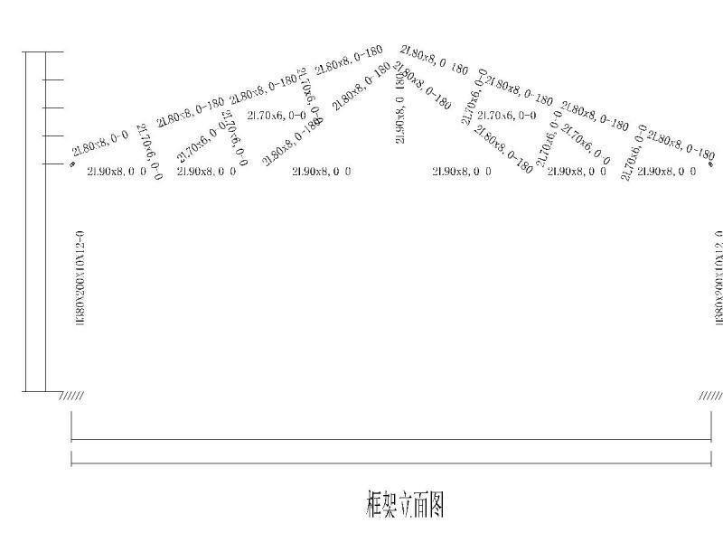 钢结构厂房、雨棚CAD图纸合集（7套图） - 4