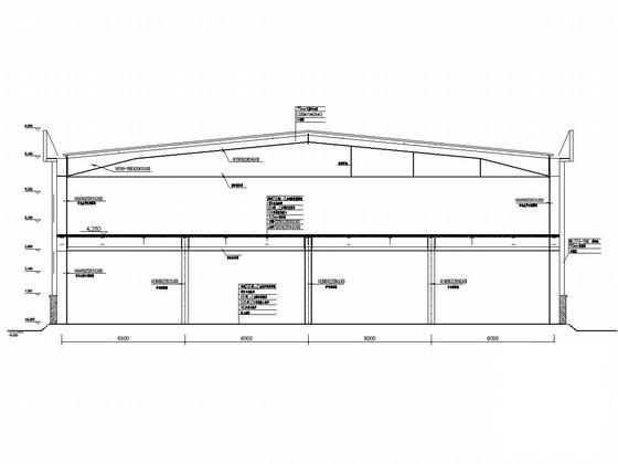 两层轻钢结构厂房结构CAD施工图纸 - 1