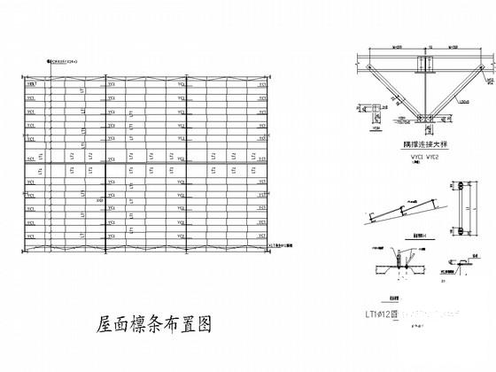 两层轻钢结构厂房结构CAD施工图纸 - 3