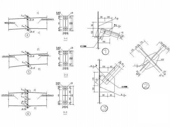 两层轻钢结构厂房结构CAD施工图纸 - 4