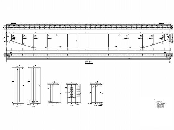 双层(局部多层钢框架)吊车门式重型钢结构厂房建筑结构CAD图纸 - 5