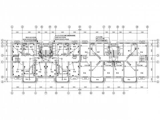 新农村5层住宅楼电气CAD施工图纸（三级负荷) - 1