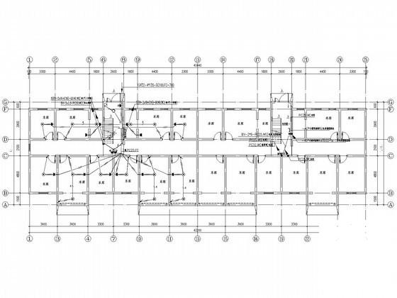 新农村5层住宅楼电气CAD施工图纸（三级负荷) - 4