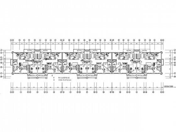 4层住宅楼建筑群电气CAD施工图纸（三级负荷） - 3