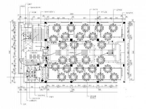 多层酒店电气CAD施工图纸（二级负荷）(电视监控系统) - 1