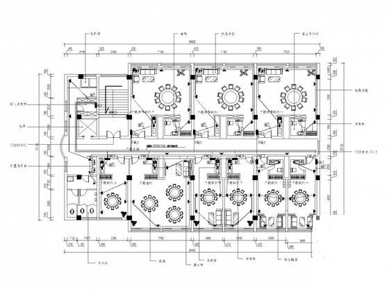 多层酒店电气CAD施工图纸（二级负荷）(电视监控系统) - 2