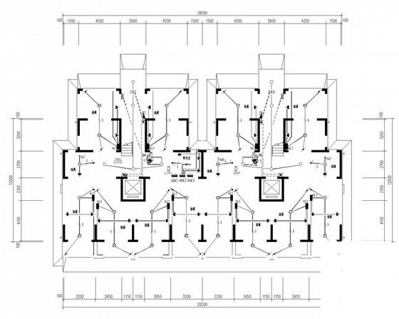 11层小区住宅楼电气CAD施工图纸（二级负荷） - 1