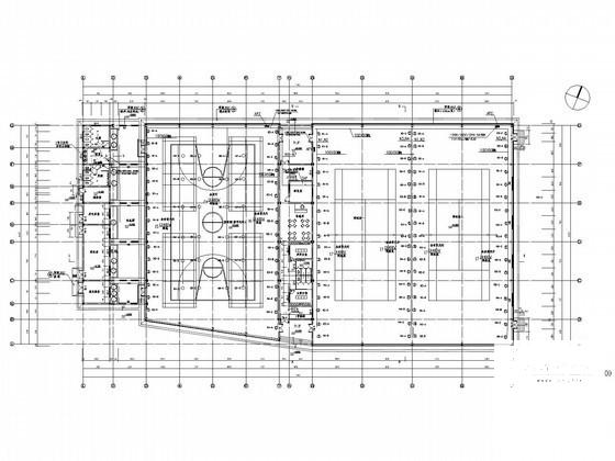 单层体育馆电气CAD施工图纸 - 1