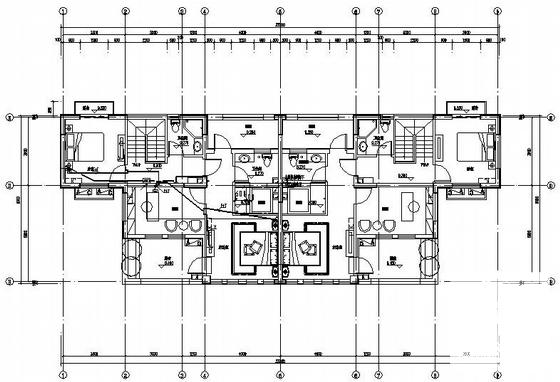 拼叠4层住宅楼成套电气CAD图纸（三级负荷）(低压配电系统) - 2