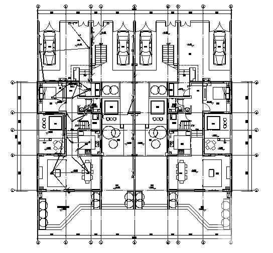 拼叠4层住宅楼成套电气CAD图纸（三级负荷）(低压配电系统) - 4