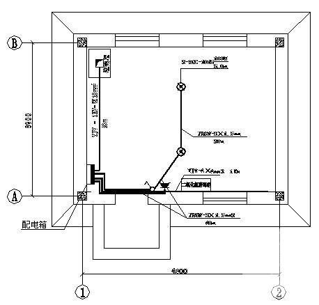 小型泵房电气CAD施工图纸（三级负荷） - 1