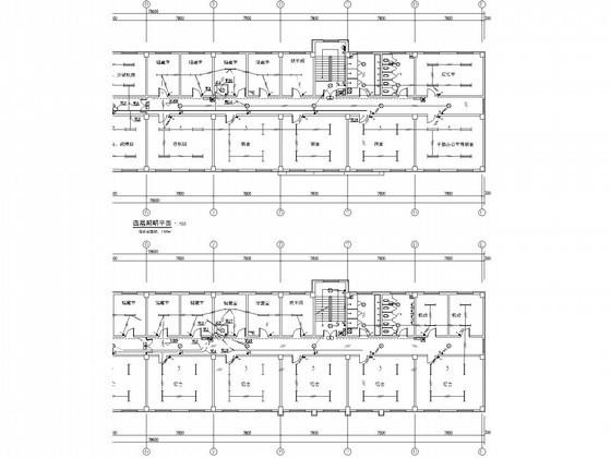 4层宿舍楼电气CAD施工图纸（三级负荷） - 4
