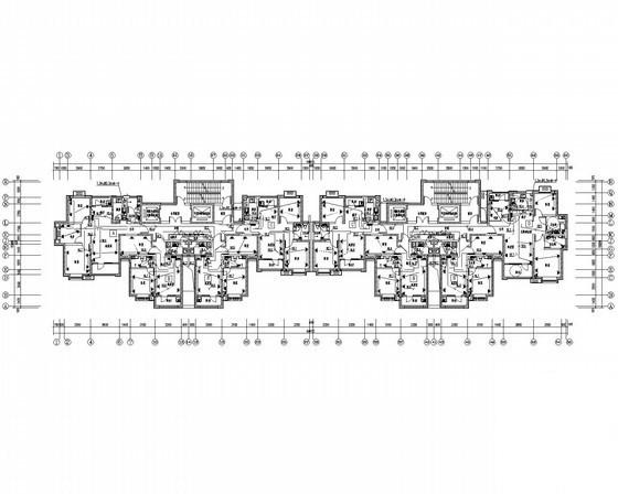 小区住宅楼电气CAD施工图纸（人防） - 1