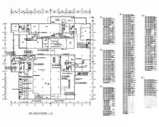 时代广场商业区电气CAD施工图纸（甲级院） - 1