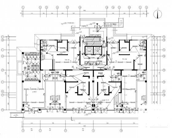 高层住宅楼电气CAD施工图纸（甲级院设计） - 2