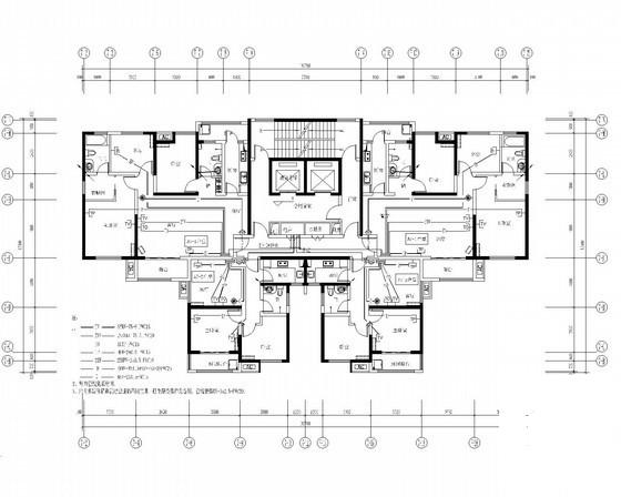 高层住宅楼电气CAD施工图纸（甲级院设计） - 3