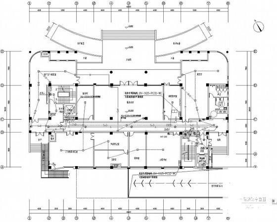 综合档案馆电气CAD施工图纸（智能化设计）(火灾自动报警) - 3