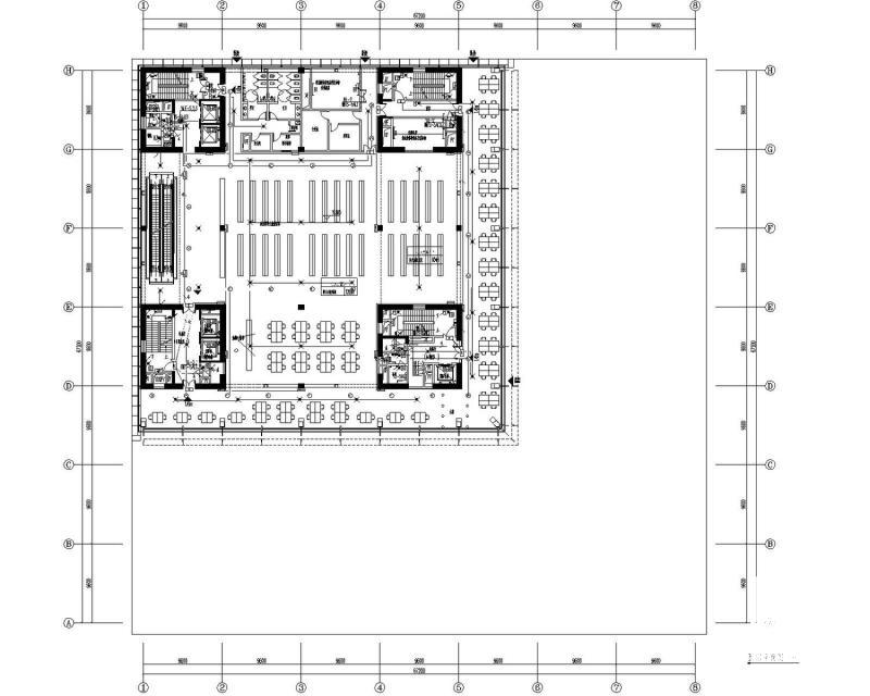 图书馆展览馆电气CAD施工图纸（大院设计） - 3