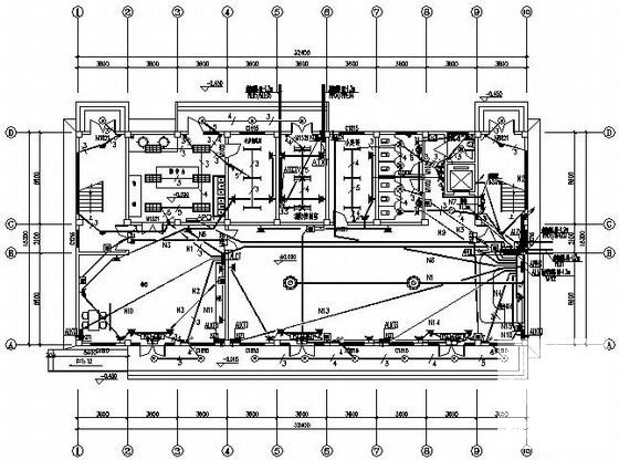 6层快捷酒店电气CAD施工图纸（第三类防雷） - 1