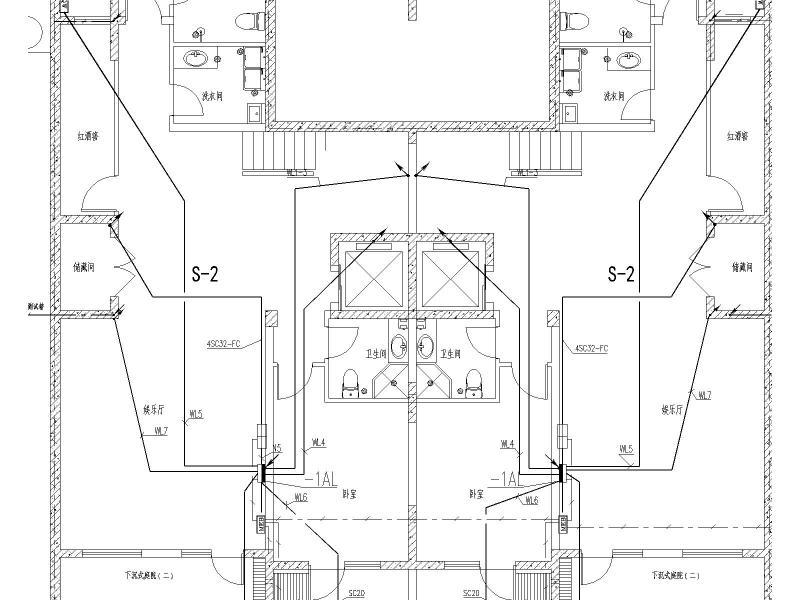精装4层别墅电气CAD施工图纸（甲级设计院） - 2