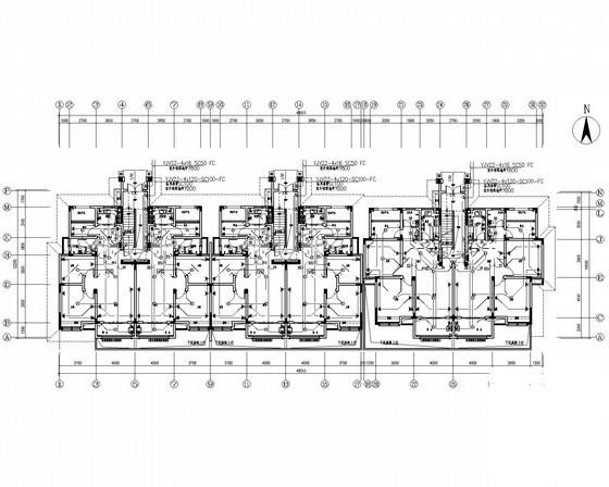 小区8层住宅楼电气CAD施工图纸（甲级院） - 1