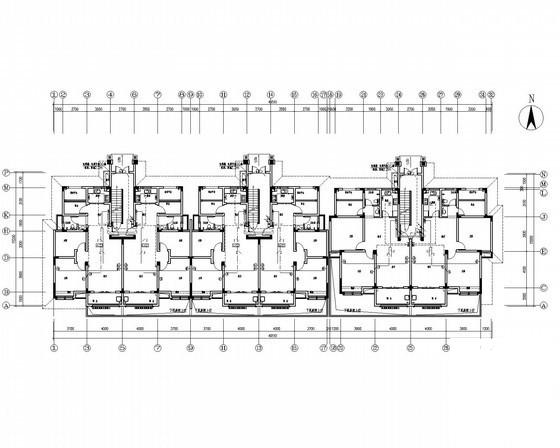 小区8层住宅楼电气CAD施工图纸（甲级院） - 2