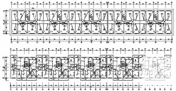 国内6层混合结构住宅楼电气设计CAD施工图纸 - 1
