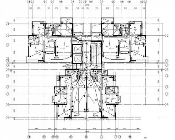 33层住宅楼电气CAD施工图纸（甲级院设计）(火灾自动报警系统) - 1