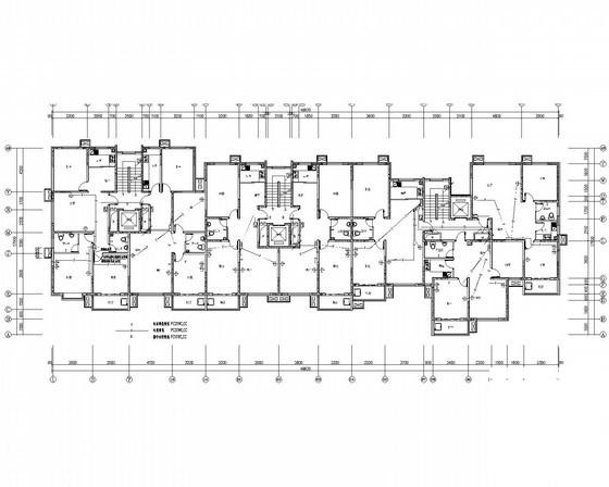 平方米11层高档住宅楼电气CAD施工图纸（甲级院设计） - 1