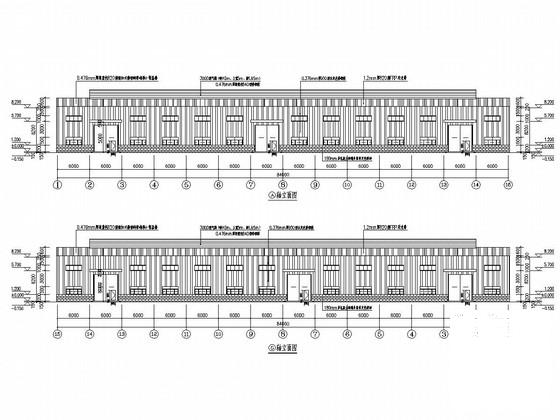 40米跨门式刚架结构厂房建筑结构CAD图纸 - 1