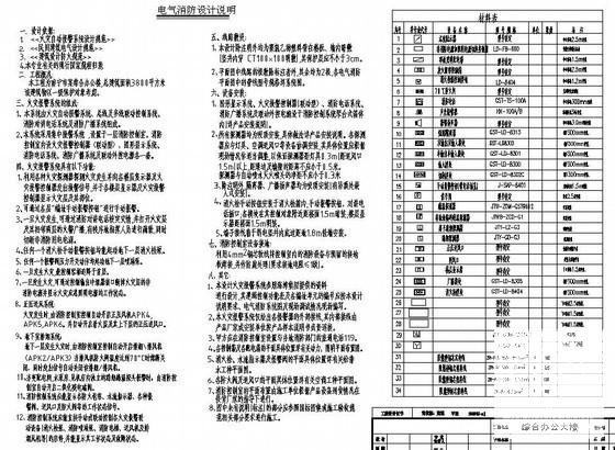 13层综合办公大楼消防电气CAD施工图纸(火灾自动报警系统) - 3