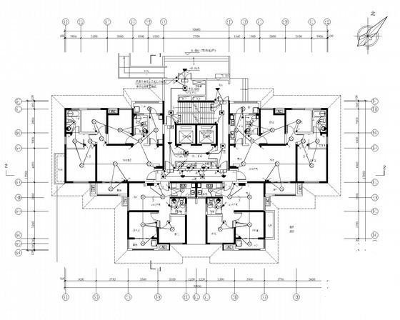 26层住宅楼电气CAD施工图纸（甲级院设计） - 1