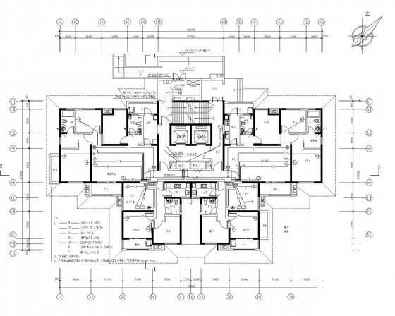 26层住宅楼电气CAD施工图纸（甲级院设计） - 3