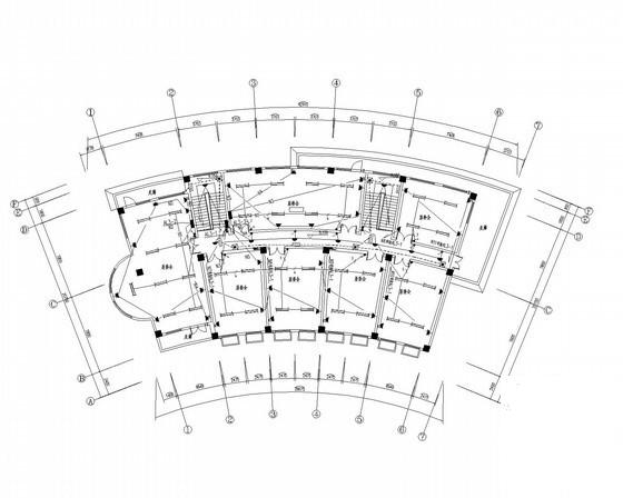 3层框架结构居委会商业喽电气CAD施工图纸 - 1