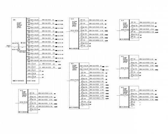 3层框架结构居委会商业喽电气CAD施工图纸 - 3