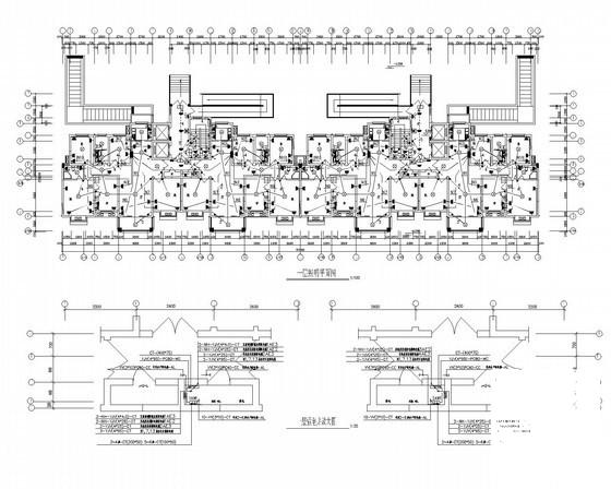 人民医院职工18层公寓楼电气CAD施工图纸 - 2