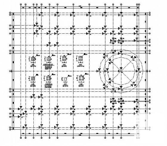 4层框架结构桩基础幼儿园结构设计CAD施工图纸 - 3