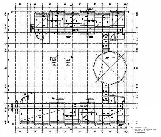 4层框架结构桩基础幼儿园结构设计CAD施工图纸 - 4