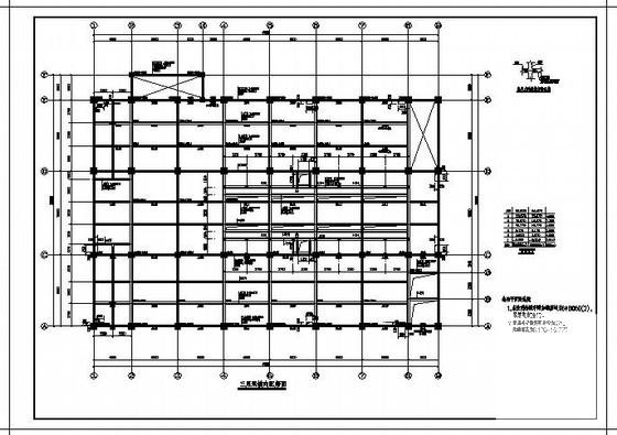 6层框架厂房结构设计方案CAD图纸 - 2