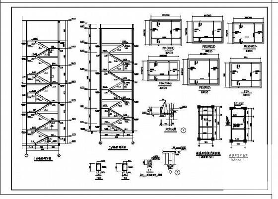 6层框架厂房结构设计方案CAD图纸 - 3