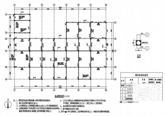 3层独立基础幼儿园结构设计CAD施工图纸 - 2