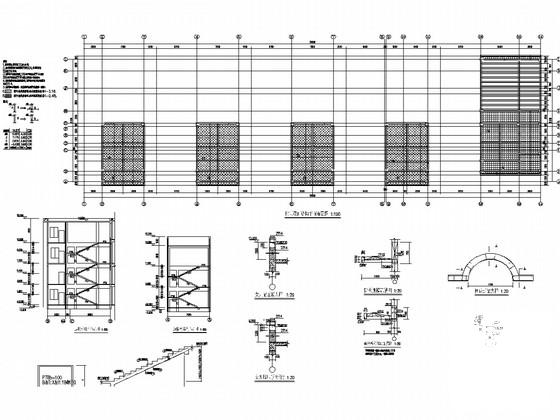 3层桩基础框架结构新村幼儿园结构CAD施工图纸 - 4
