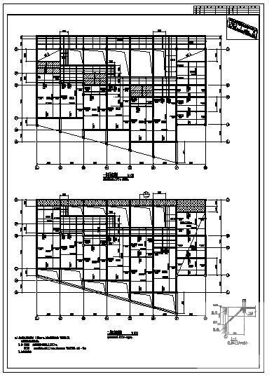独立基础框架幼儿园结构设计方案CAD图纸 - 4