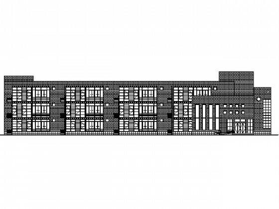 3层十二班幼儿园建筑方案设计CAD图纸 - 1