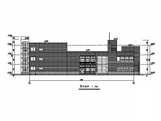 3层十二班幼儿园建筑方案设计CAD图纸 - 2