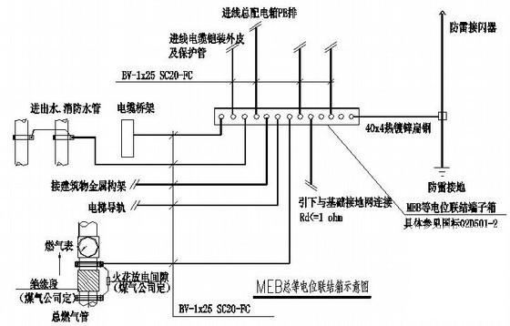 花园小区6层住宅楼电气CAD图纸 - 3