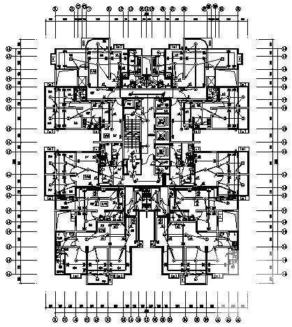 26层高级商住楼电气CAD施工图纸 - 1