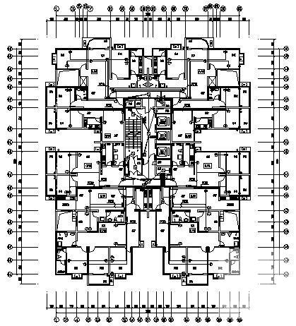 26层高级商住楼电气CAD施工图纸 - 2